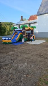 Mega Tropical Combo Waterslide Bounce house