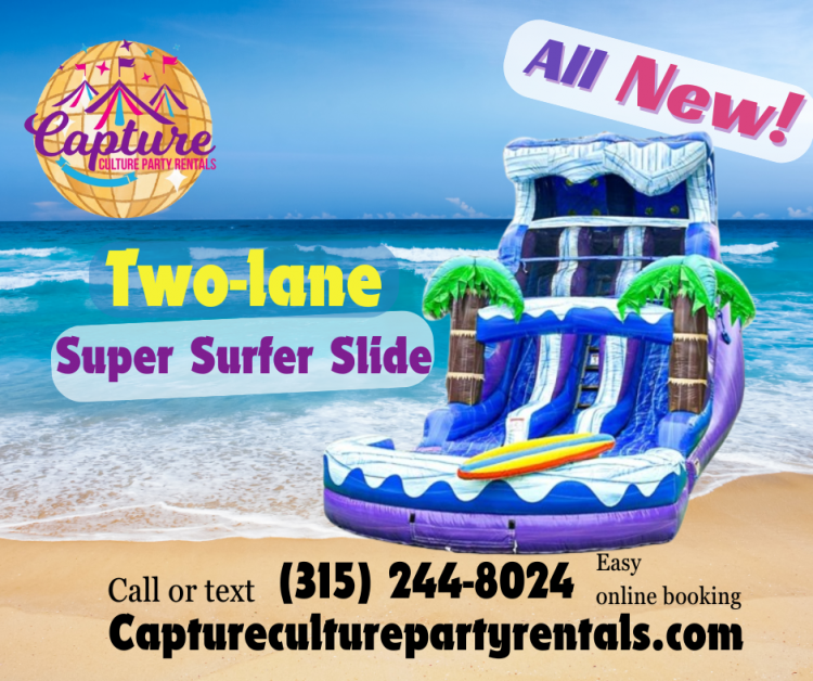 Super Surfer 18-foot Waterslide (2 lanes)