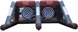 Battle Axe Throwing Inflatable - Two (2) Lanes